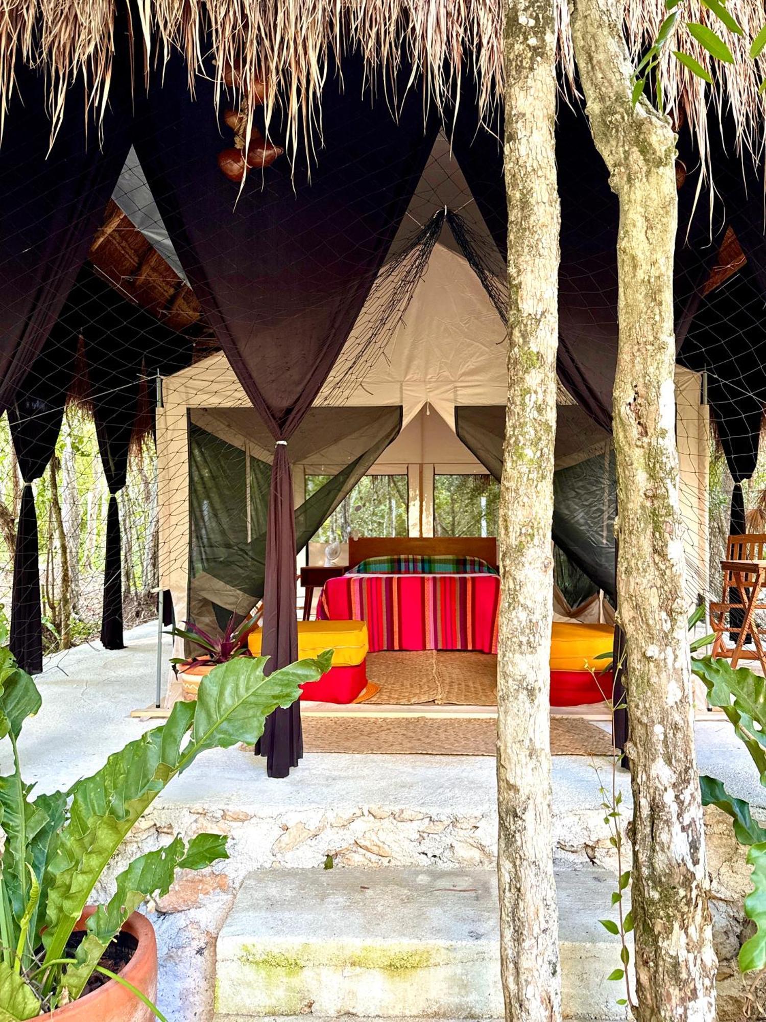 Отель Glamping Bunga Lotus Тулум Экстерьер фото