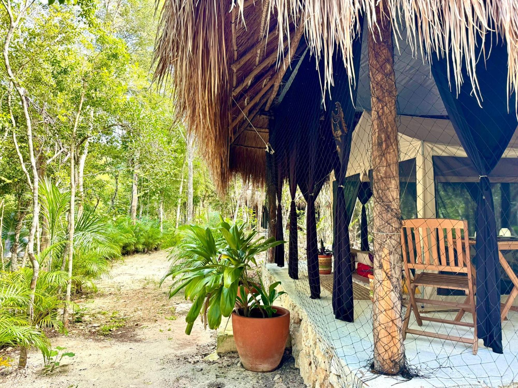 Отель Glamping Bunga Lotus Тулум Экстерьер фото