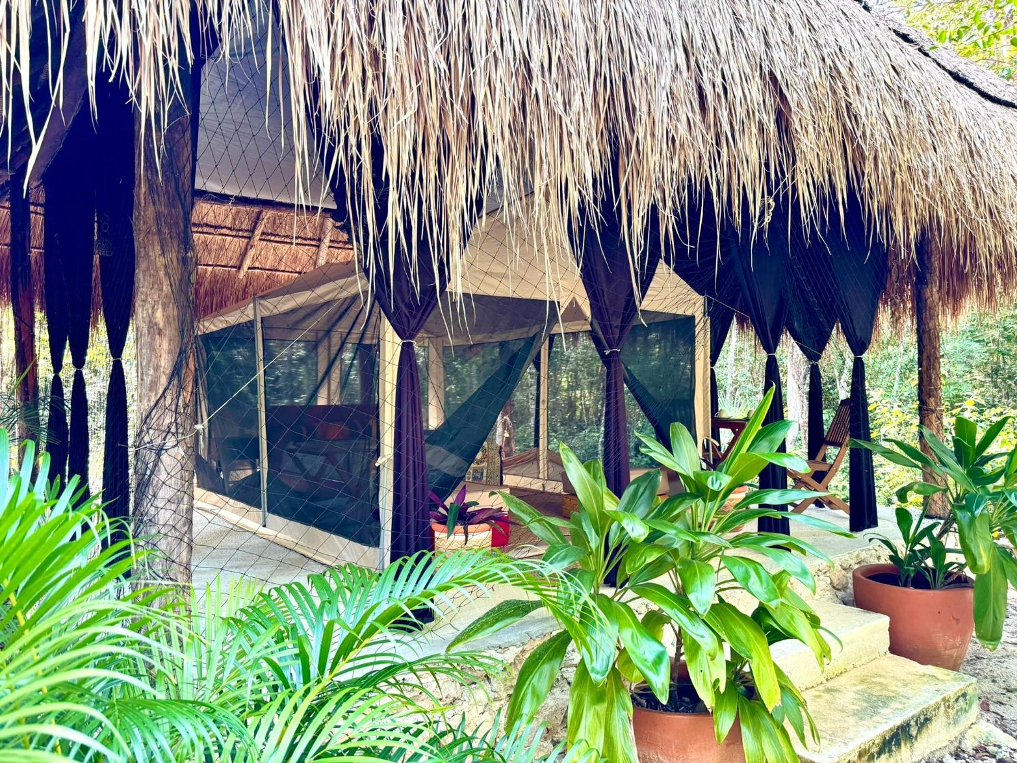 Отель Glamping Bunga Lotus Тулум Экстерьер фото