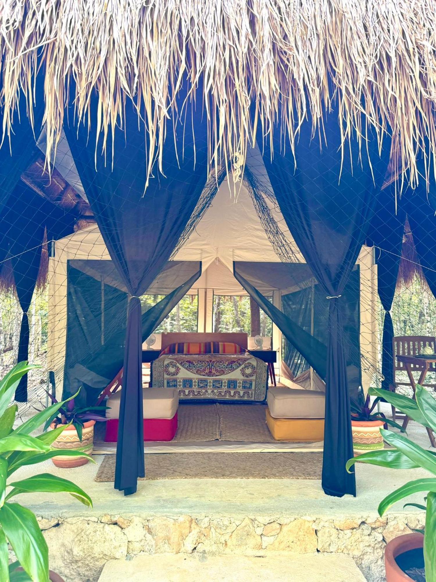 Отель Glamping Bunga Lotus Тулум Экстерьер фото