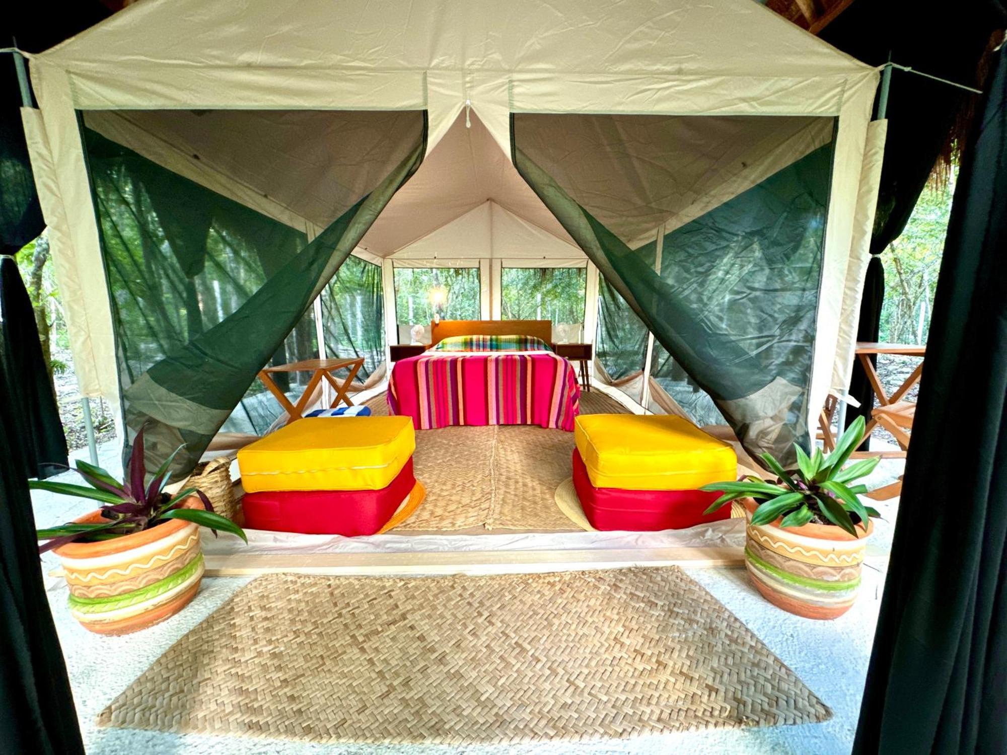Отель Glamping Bunga Lotus Тулум Экстерьер фото