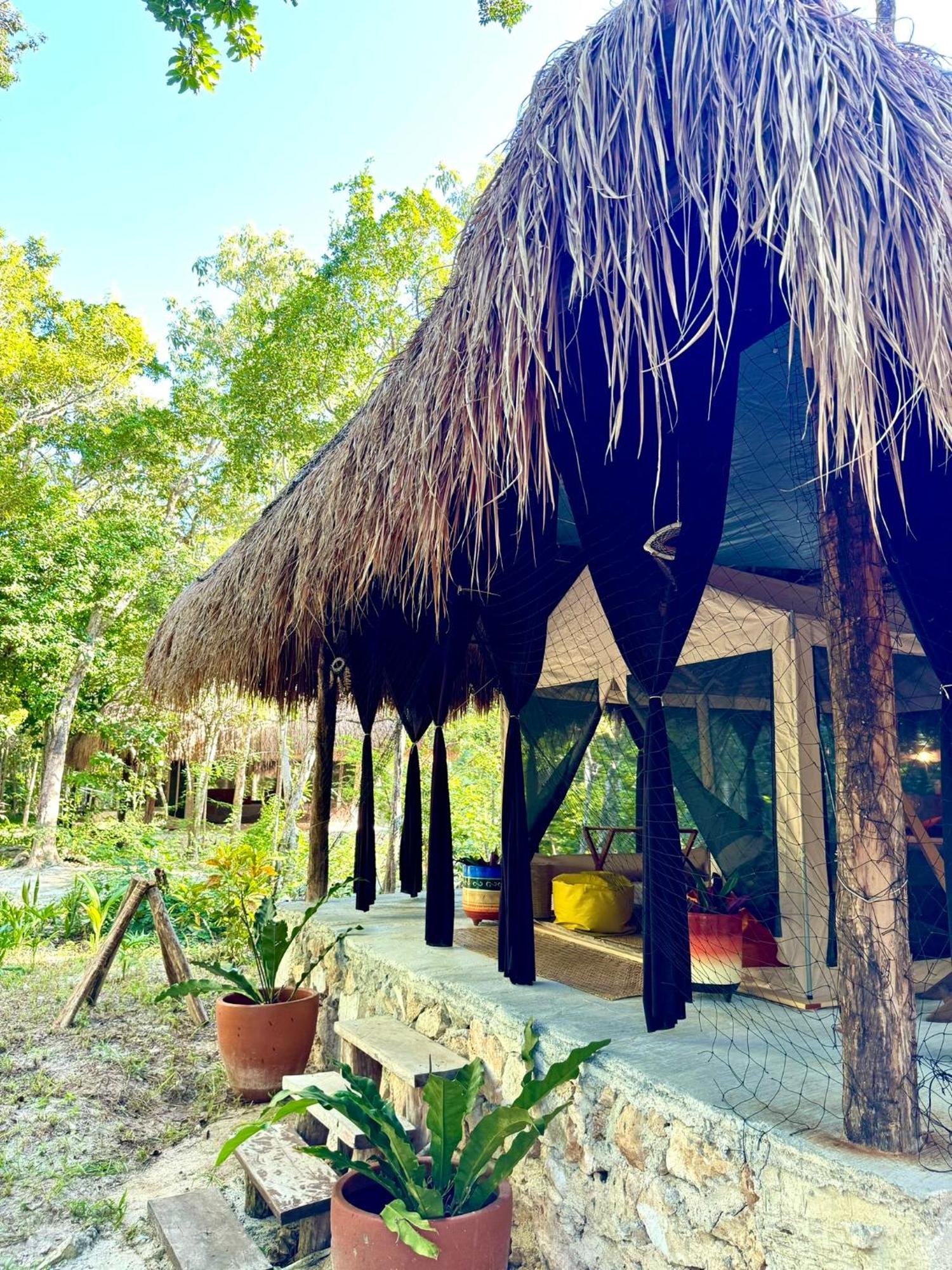 Отель Glamping Bunga Lotus Тулум Экстерьер фото